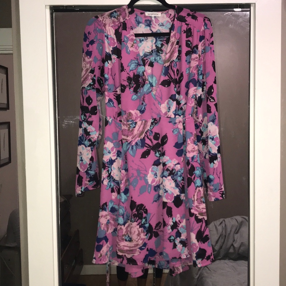 Floral Wrap Dress